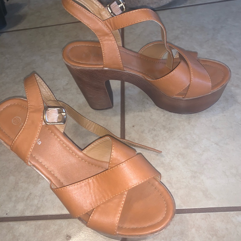 Brown Leather Heels